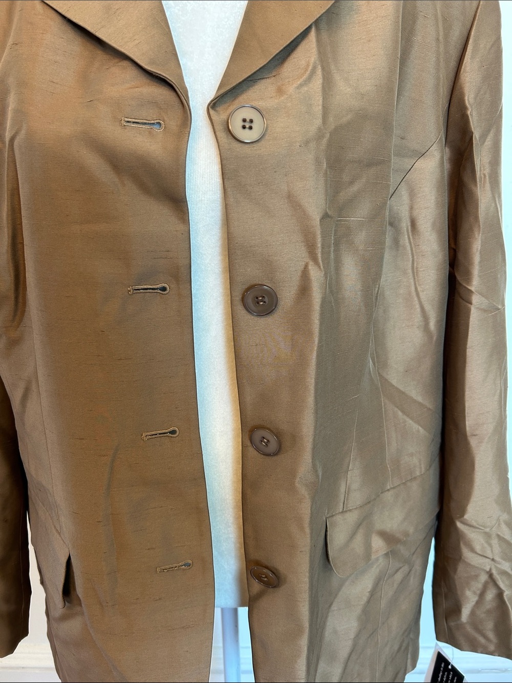 Josephine Chaus Brown Single-Breasted Blazer Jacket - Picture 3 of 10